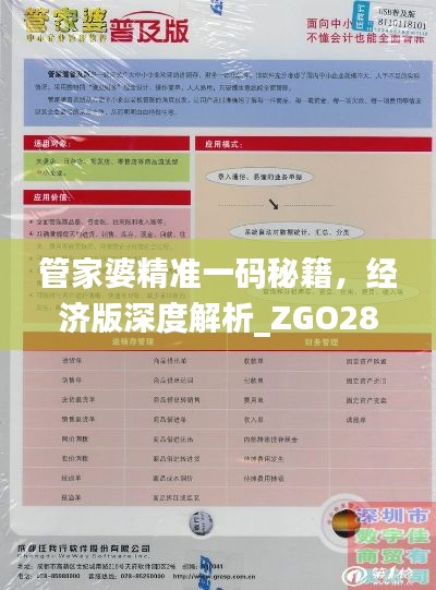 管家婆精准一码秘籍,经济版深度解析_ZGO289.56
