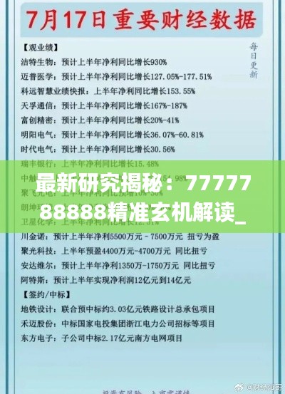 最新研究揭秘:7777788888精准玄机解读_盒装版UPC204.61