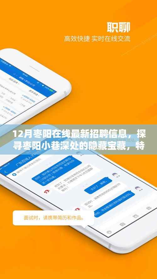 枣阳最新招聘信息揭秘,小巷深处的隐藏宝藏与特色小店一览