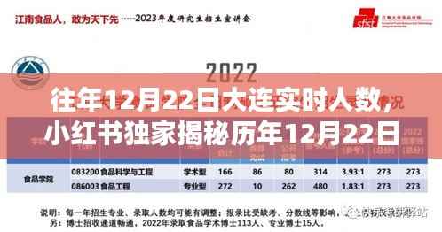 小红书独家揭秘,历年大连12月22日人流巅峰纪实与实时人数统计