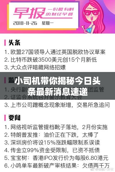 小司机带你揭秘今日头条最新消息速递