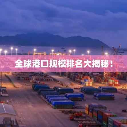 全球港口规模排名大揭秘!