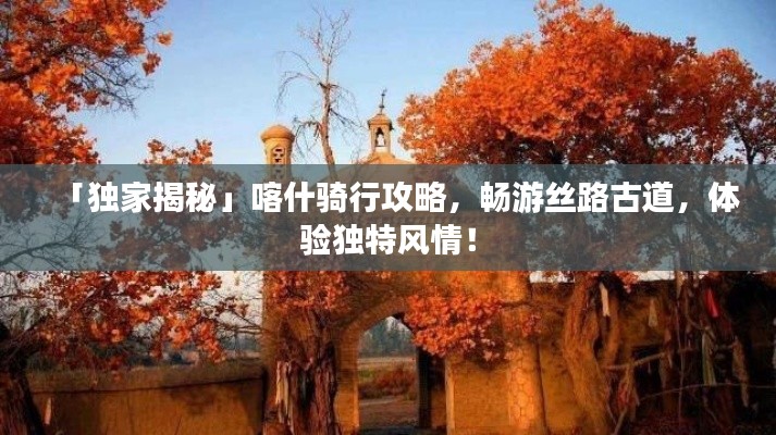 「独家揭秘」喀什骑行攻略,畅游丝路古道,体验独特风情!