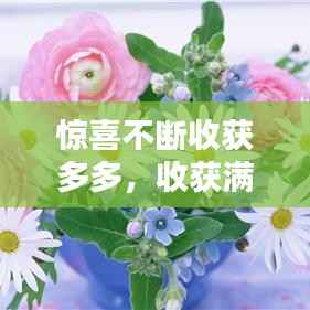 惊喜不断收获多多,收获满满的惊喜