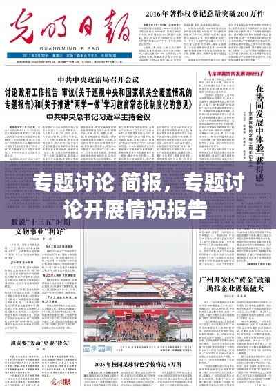 专题讨论 简报,专题讨论开展情况报告